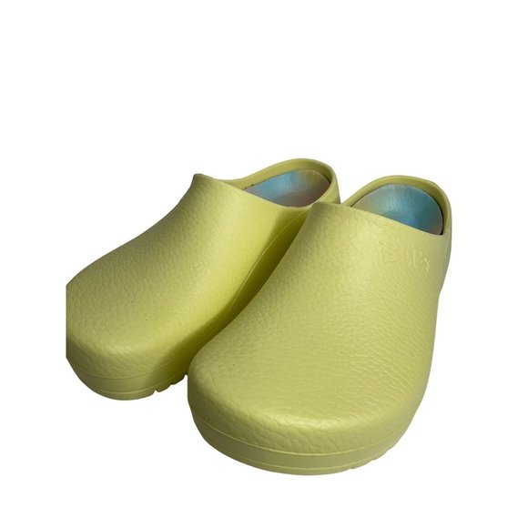 Birkenstock Super Birki Womens Yellow Popcorn Vegan Clogs Mules EU 37 US 6 NEW - Picture 2 of 7